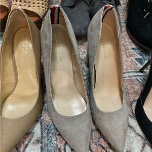 Tommy Hilfiger Women's Beige Suede Flats